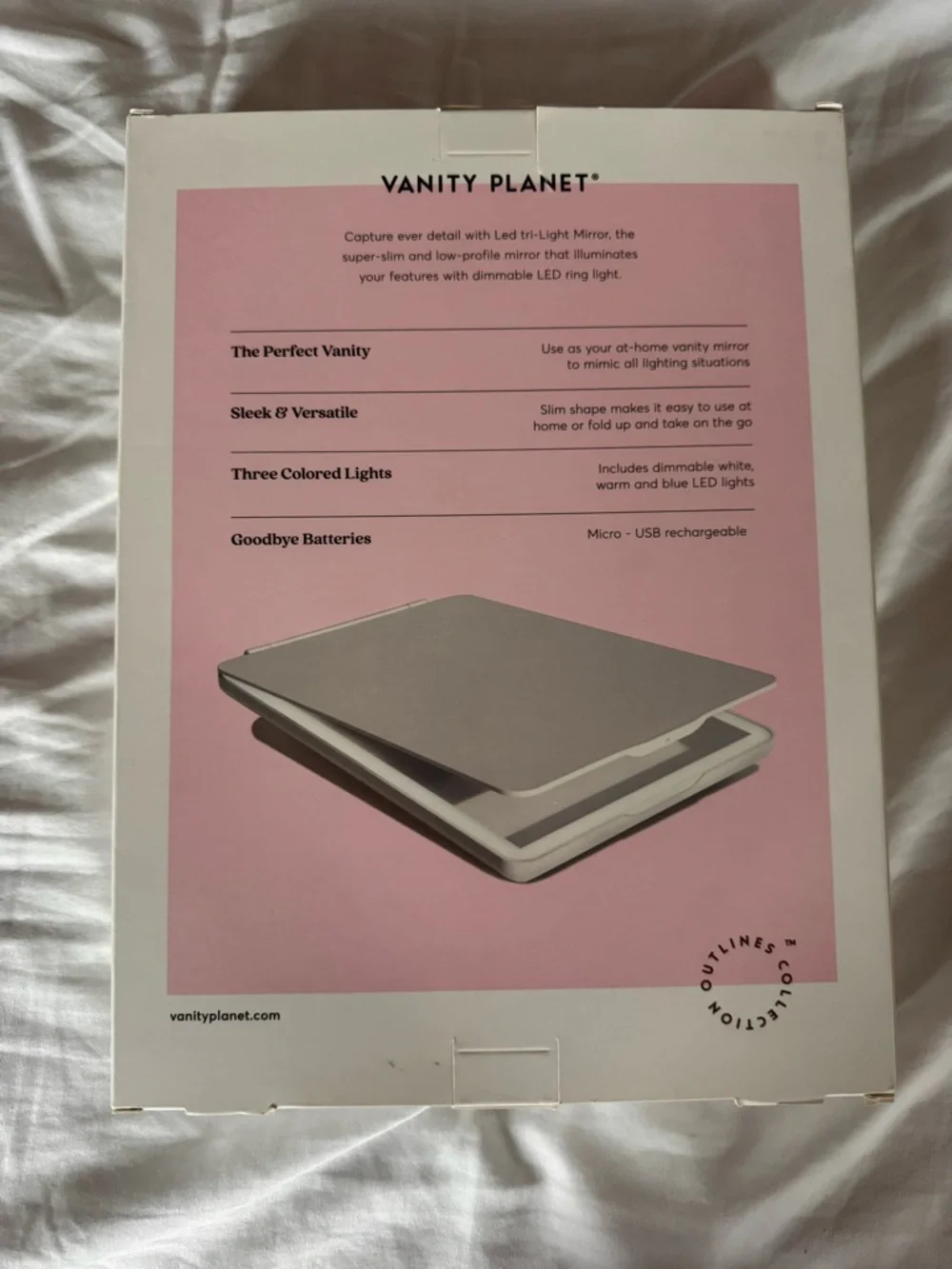NWT Vanity Planet LED Tri-Light Mirror Pose